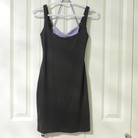 DC comics Wonder Woman dark gray/light purple colour block mini dress - Picture 2 of 13